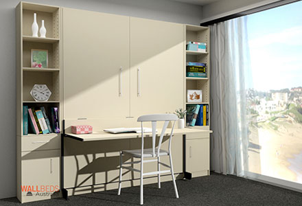 The Alpha Wall Bed™ Studio Desk Attachment